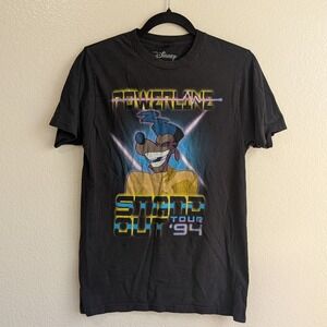 Disney Goofy Movie Powerline Stand Out Tour '94 Graphic‎ T-Shirt Black Small